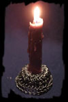 photo of a lit candle